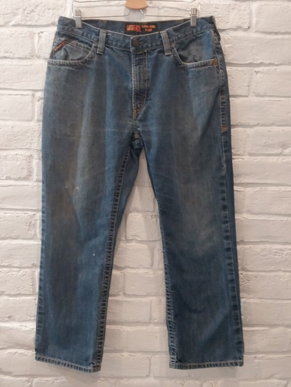 Ariat FR M4 Jeans Mens 36x30 Low Rise Boot Cut Flame Resistant Work Denim HRC2.